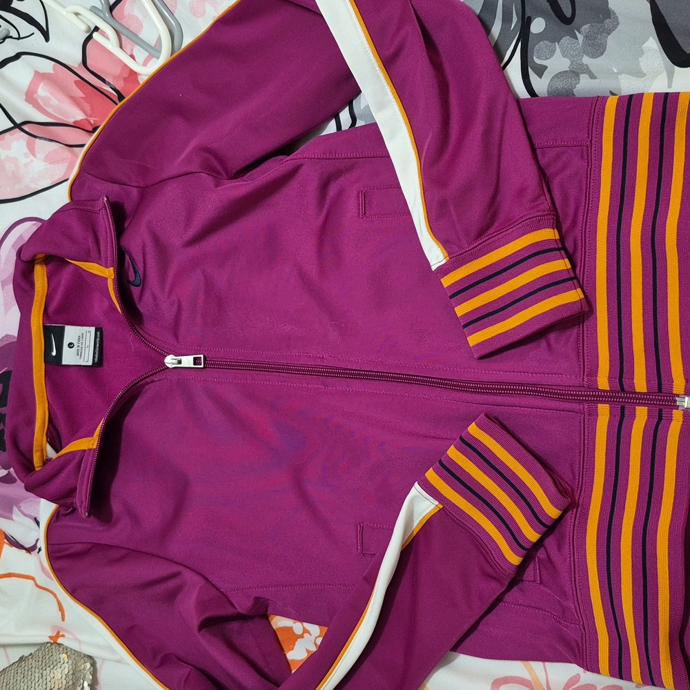 Girl's Purple Nike Track Jacket Size Large